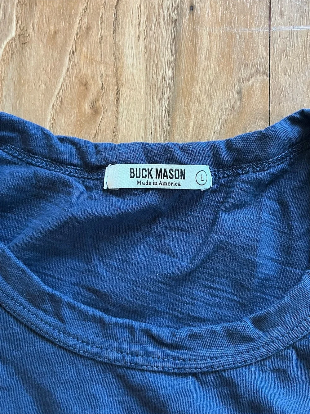 Buck Mason curved hem tee